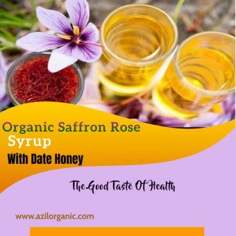 گلاب زعفران 340x340 - Organic Saffron Rose Syrup